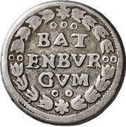 1 Duit Batenburg; Pattern reverse image