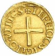 Cruzado - William V of Bronckhorst, Netherlands, 1556-1573 reverse image