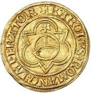 Guilder - Charles V reverse image