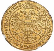 10 Ducats, Netherlands, 1561 reverse image