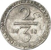 1 Gulden - John Francis, Netherlands, 1688-1693 reverse image