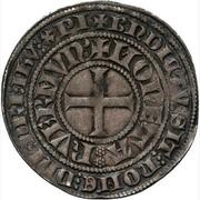 Groot "Schild / Helmgroot" - Edward, Netherlands, 1353-1361 reverse image