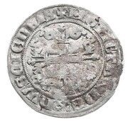 1 Groat "with Helmet" - Mathilda, Netherlands, 1371-1379 reverse image