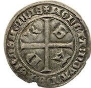 1 Groat "with Helmet" - William I, Netherlands, 1371-1393 reverse image