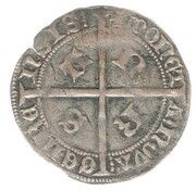 2 Groats "Zilveren Schild" - Arnold of Egmont, Netherlands, 1423-1473 reverse image