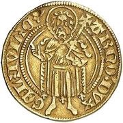 Guilder "Sint Jansgoudgulden" - Arnold of Egmont obverse image