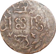 2 Mites "Korte" - Philip II, Netherlands, 1558-1565 reverse image