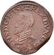 ¼ Stuiver "Statenoord" - Philip II Antwerp mint mark obverse image