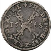 ½ Daalder "½ Burgundian kruisrijksdaalder" - Philip II obverse image