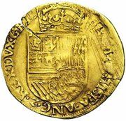 ½ Gold Real - Philip II ANG, Netherlands, 1558-1560 reverse image
