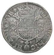 1 Daalder " Philipsdaalder" - Philip II PHILIPPVS, Netherlands, 1561 reverse image